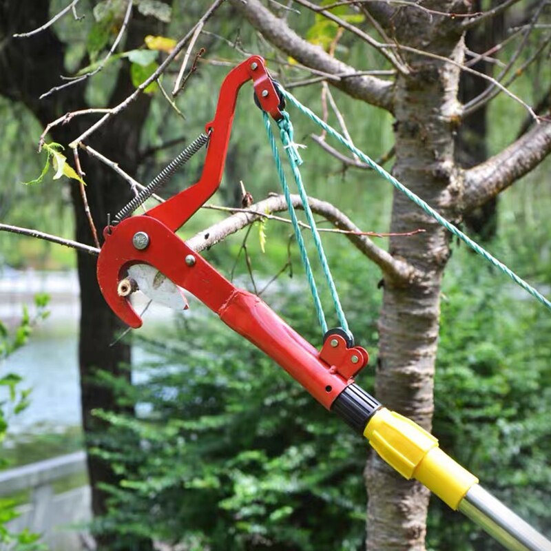 High Altitude Pruning Shears Tree Trimmer Branches Cutter Garden Pruning Scissor Pick Fruit Tool with Rope Useful Shear