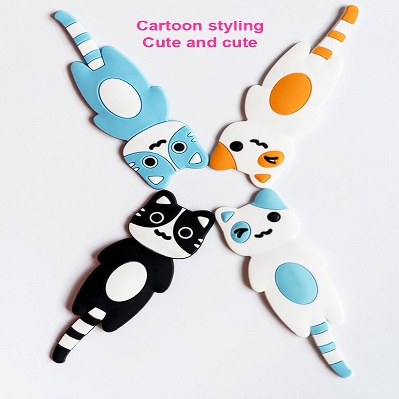 Refrigerator Hooks Magnetic seamless Fridge Magnets Cartoon Cute Pet Home Fridge Sticker Coat Hanger Key Holder Storage Hook