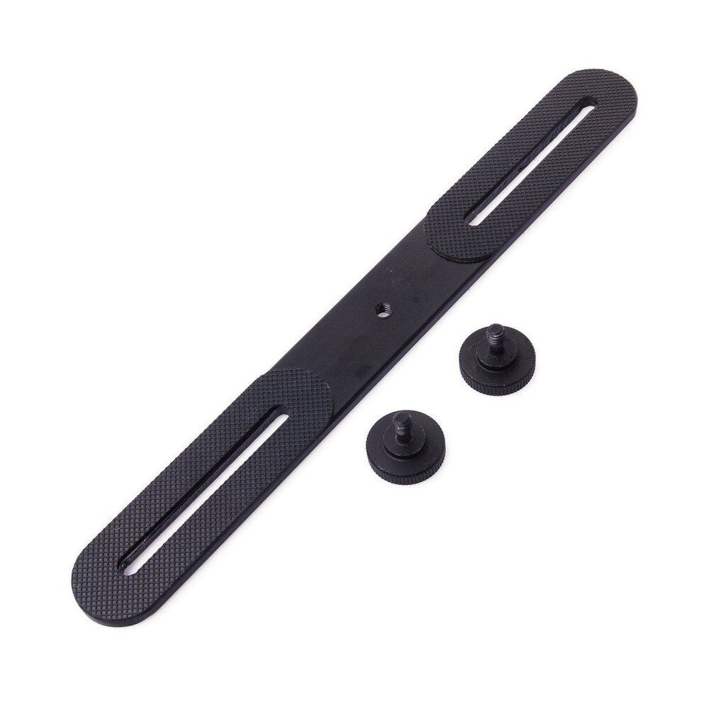 Universal Double End Light Stand Holder Dual Flash Bracket Shoe Bracket Mount Tripod W/ Two Screws for Digital DSLR Camera