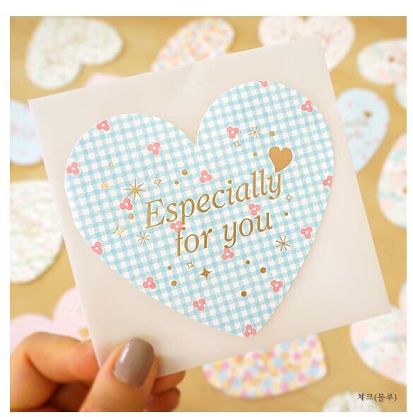 6pc/lot love Mini Valentine's Day cards / thank you card / love greeting business card