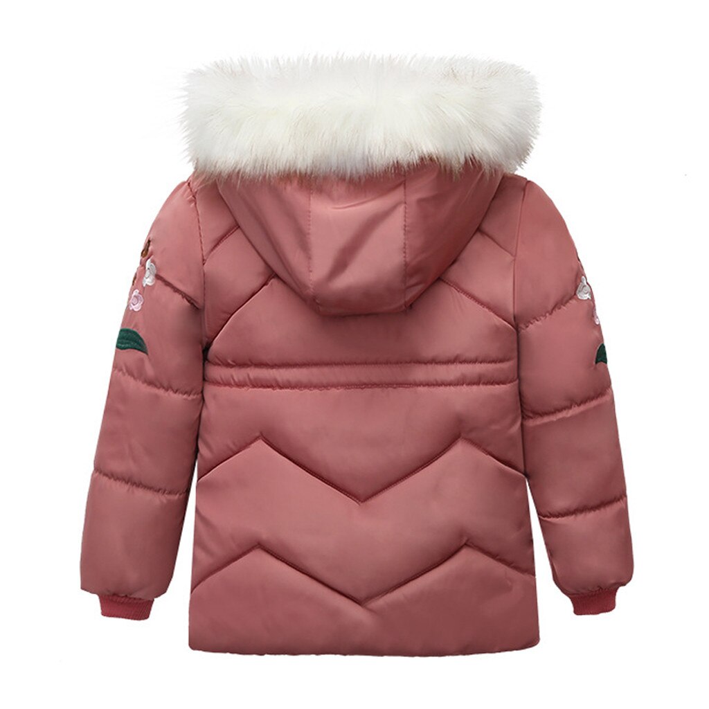 Children's Thickened Cotton Padded Coat Kids Boys Girl Winter Coats Jacket Zip Thick Warm Snow Hoodie Outerwear For Toddler