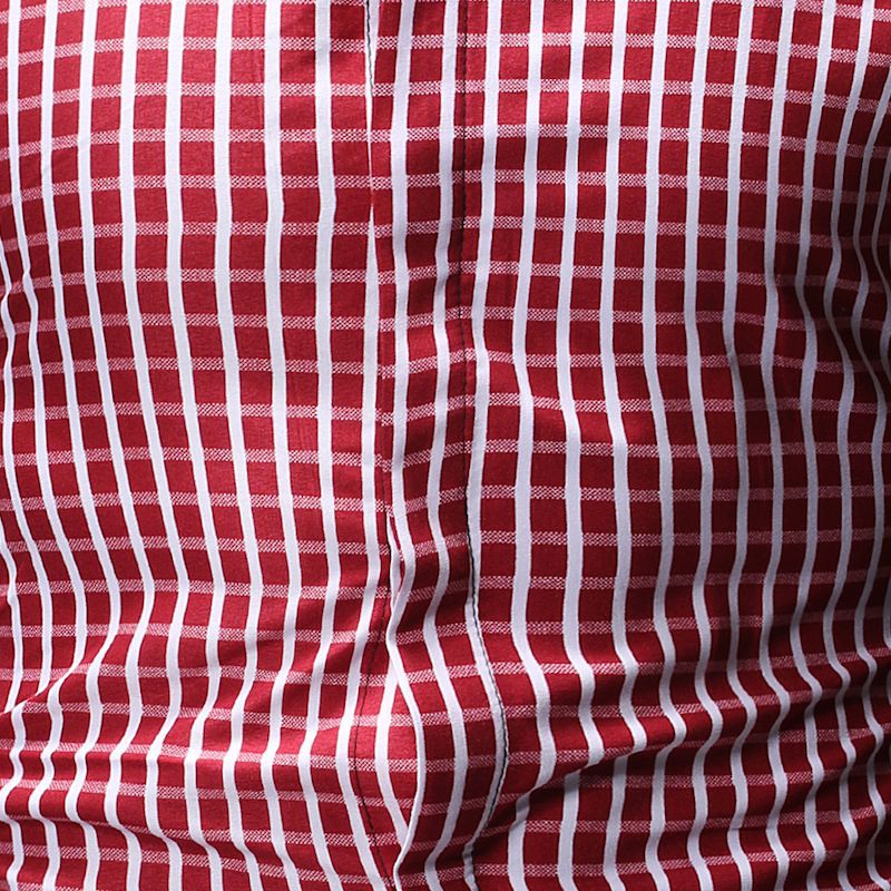 Check Shirts Men Summer Short Sleeve Loose Fit Business Formal Casual Plaid Shirt Beach Tourism Daily Life Red Blue