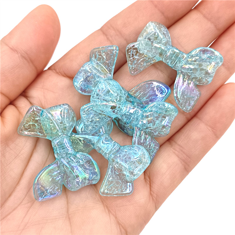 Perles scintillantes avec nœud papillon, bijoux de bricolage, accessoires exécutifs, matériel de bracelet, , 5 pièces: Black