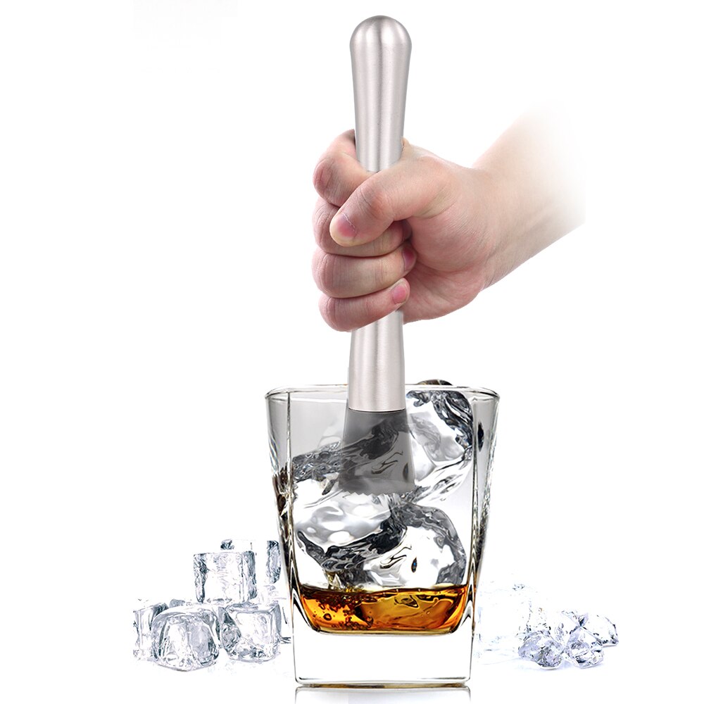Cocktail muddler ruostumaton teräs juoma jää muddler cocktail muddler baari työkalu grillijuhlatyökalu keittiötarvike