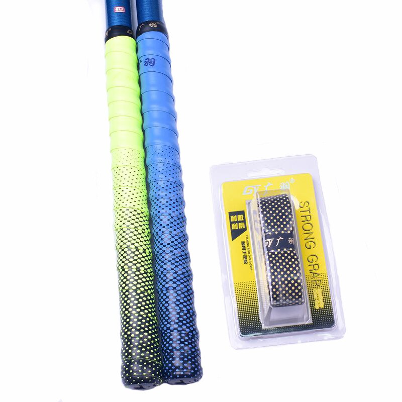 Gradient Colorful Fishing Rod Sweatband Anti-slip Badminton Racket Grip Tape Fishing Rod Belt