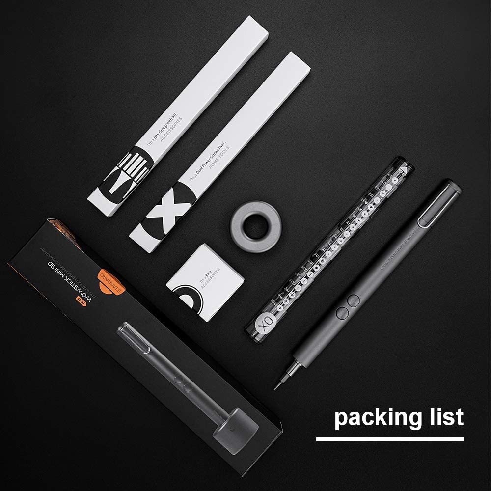 Wowstick MINI SD 23 in 1 Electric Screwdriver Auto and Manual Dual Power Led Lights Rechargeable Screwdriver Repair Tool Kit