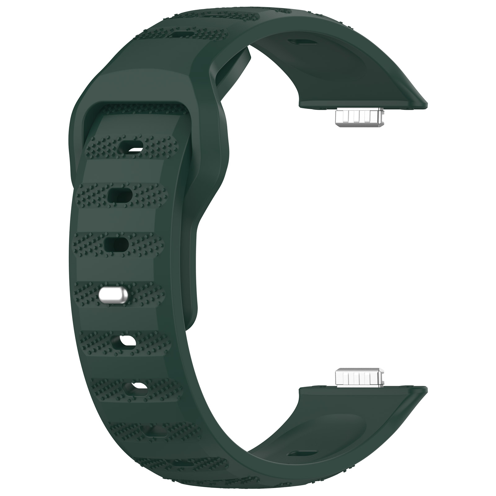 Correa de silicona oficial para Huawei Watch Fit 3, Correa deportiva transpirable de repuesto para reloj inteligente, hebilla de metal para Huawei Fit3 Brlt: Blanco de la plata