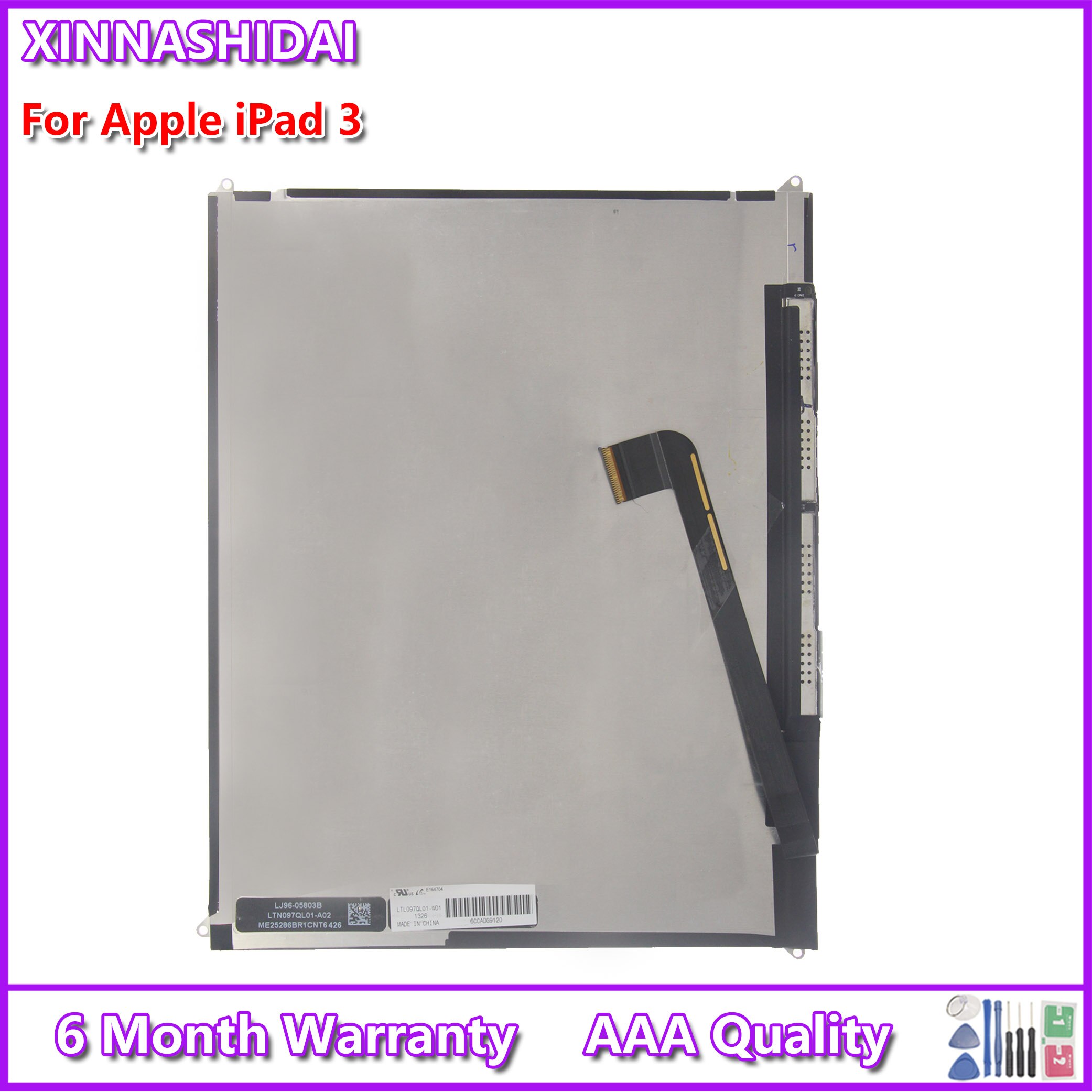 For Apple Ipad 3 A1430 A1416 A1403 LCD Display Screen Digitizer Assembly Replacement Tested