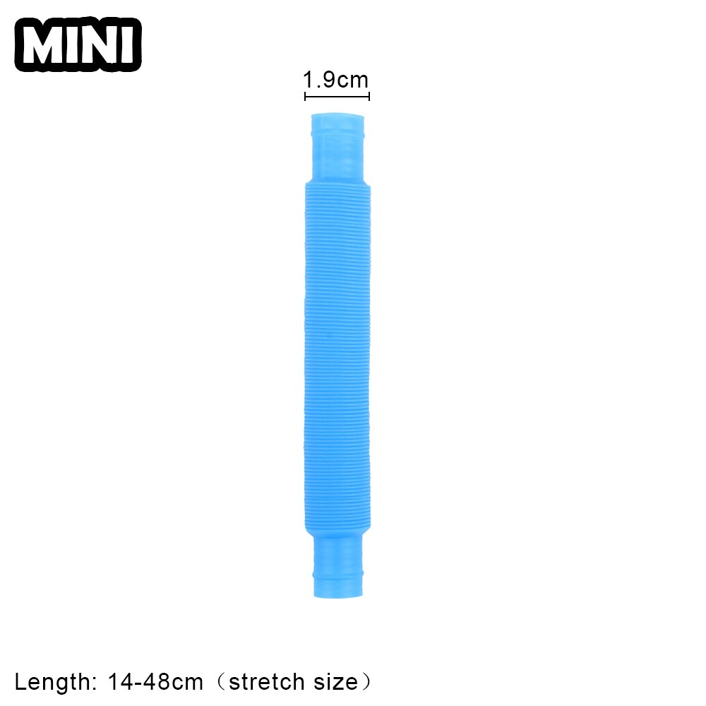 Mini Pop Buizen Fidget Zintuiglijke Speelgoed Antistress Plastic Balg Grappige Stress Angst Relief Voor Kinderen Volwassenen Squeeze Speelgoed: blue-B