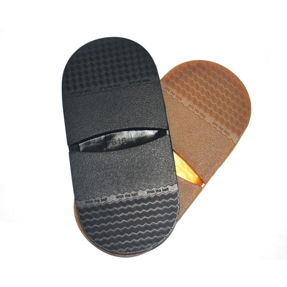 1Pair Shoe Soles Flat Anti Slip DIY Replacement Thicken Rubber Outsole Heel Soft Repair Protector Elastic Men Women