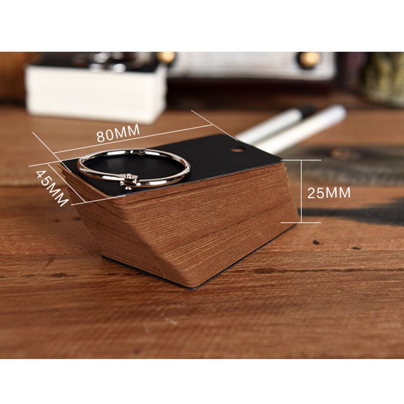 100 Pages White Kraft Paper Memo Note Portable Coil Notepad Vocabulary Words Learning Stationery Office School Supplies H6343