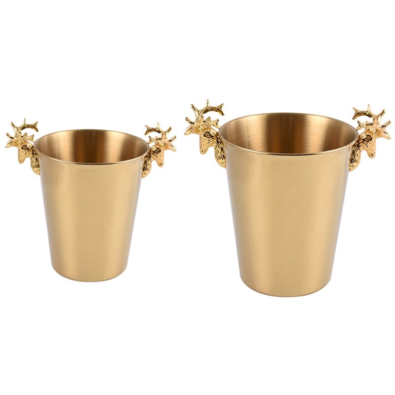 Seau à Champagne glace tête de cerf refroidisseur de vin bouteille baril de glace refroidisseur Champagne bière eau froide récipient de glace