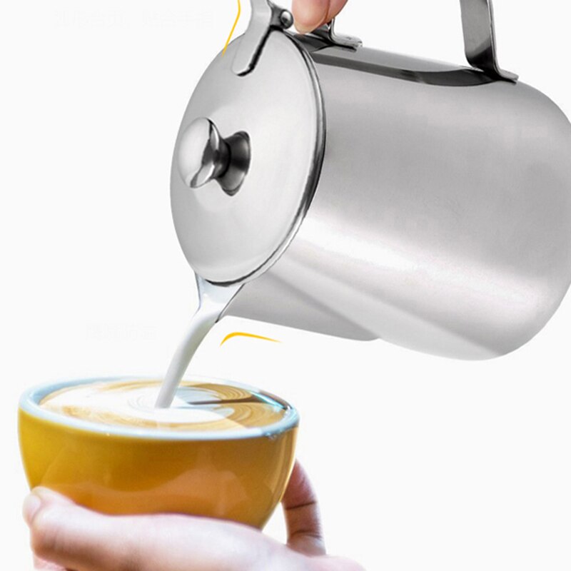 Stainless steel espresso pot, milk foam pot, barista, coffee pot, exquisite milk technology, espresso milk foam po