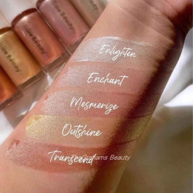 Rare Beauty Positive Light Liquid Luminizer Highlight Contouring Liquid Blush Makeup Face Shimmer Shine High Lighter Lipstick