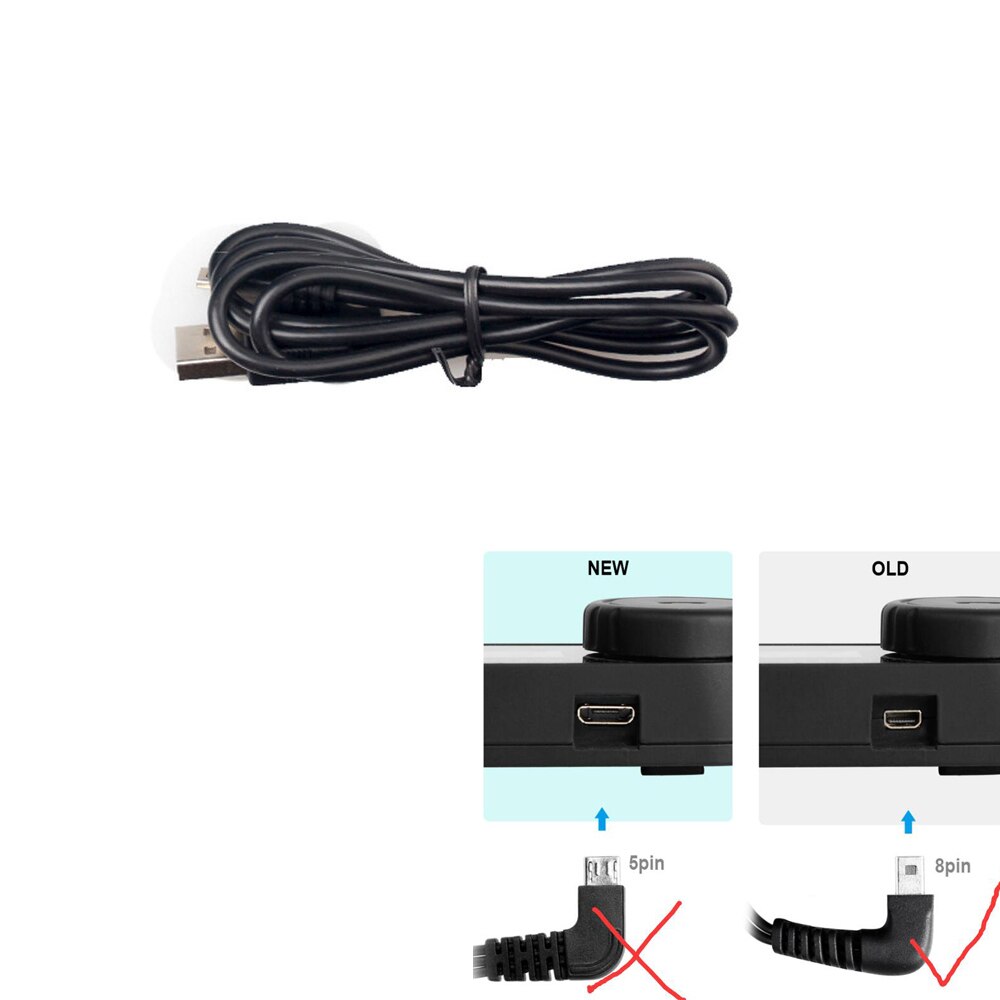 Freedconn T-COM Colo Opladen Accessoires 8Pins Usb Charge Kabel Pak Voor T-COM T-Max Colo Motorfiets Bluetooth Intercom: Black