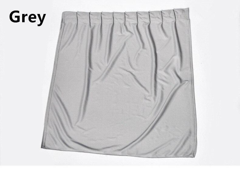 2 sæt bil siderude skinne solafskærmning gardin auto solskærm visir persienner anti-uv drapering valance beskyttelse af forrude dæksel: Grå 50 x 39cm