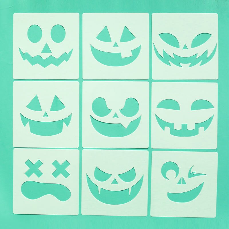 18 kpl halloween-kerrosstensiilit tarramaalaus scrapbookingiin/paperi-diy-korttien teko/kankaiden kakkukoristeiden ompelu