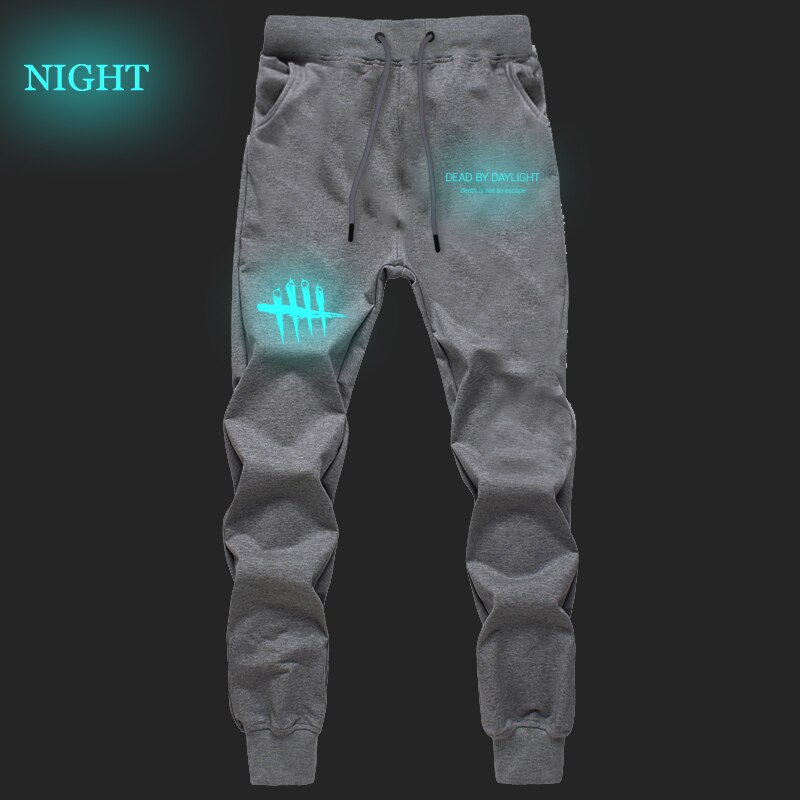 Mort par la lumière du jour pantalon lumineux automne hiver hommes Fitness Joggers entraînement Long pantalon hommes pantalon de survêtement décontracté grande taille: L / 2