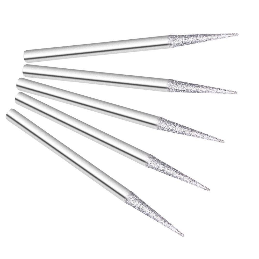 5pcs Diamond Milling Cutters for Manicure Ceramic Nail Drill Bits Manicure Cuticle Clean Bit Elecric Machine Pedicure Accessory: set 8