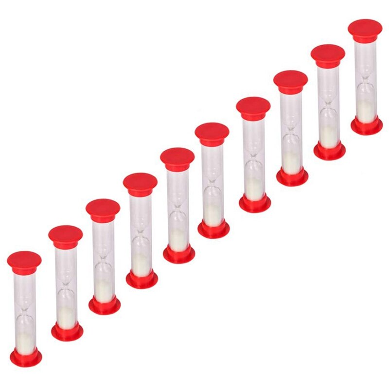 30 sec sabbia Timer clessidra clessidra orologio conto alla rovescia massa giocattolo impostato Timer giochi per bambini confezione da 20 (sabbia bianca)