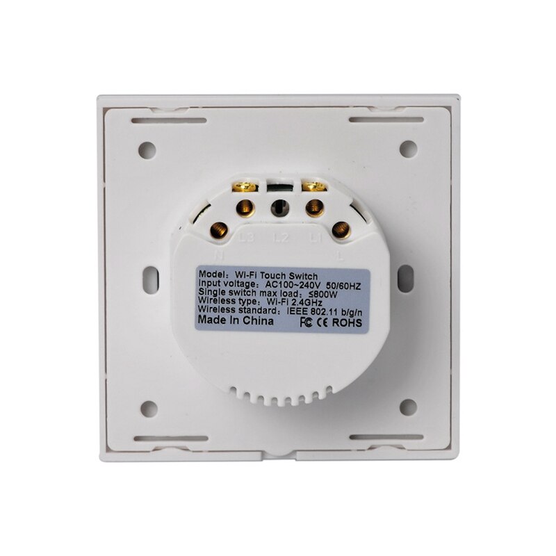Wifi smart lyskontakt 86 type kontakt kontaktpanel praktisk app kontrol  ac 100-240v til smart life app tuya app eu stik