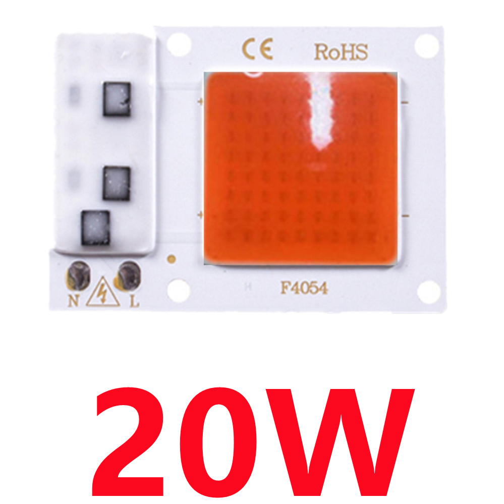 Chip de luz LED COB de espectro completo AC 220V 10W 20W 30W 50W-100W sin necesidad de controlador para el crecimiento de plántulas de flores iluminación de plantas: changeable / 20 W