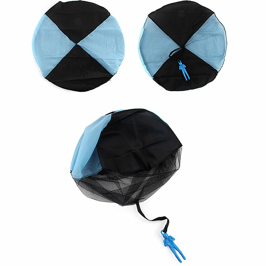 1 Pcs Hand Gooien Kids Mini Spelen Parachute Speelgoed Kids Outdoor Games Kinderen Educatief Speelgoed Soldaat Outdoor Sport: Blauw