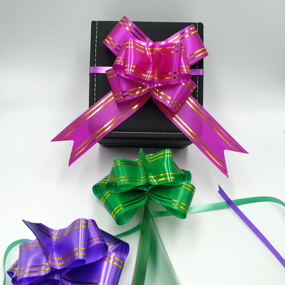 Wrap Pull Bow Confetti Bow Bow With Ribbon For Wedding Christmas Party Wrapping 4.5"Inch (20 Pcs)