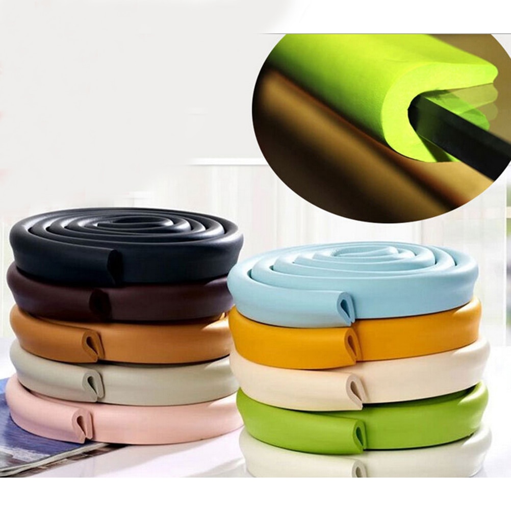 U Shape Children Safety Products 2M Baby Bumper Strip Baby Safety Corner Protector Table Edge Corner Guards Cushion Strip