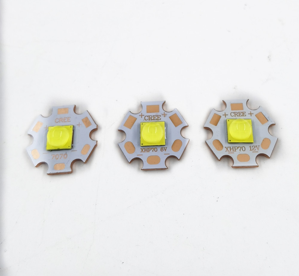 7070 20W 3V6V12V Led wymienić Cree XHP70.2 XHP50.2 dioda emiter fajne ciepłe białe niebieskie dla lampy latarka rower głowy motocykl