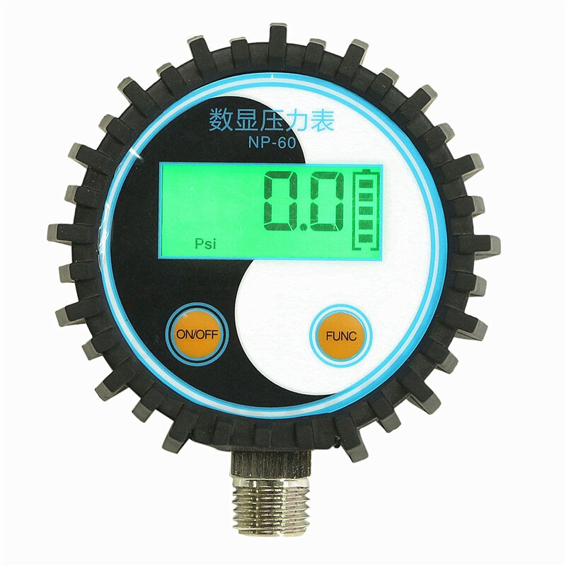 0-10 Bar G1/4 Battery Power Digital Gas Pressure Gauge Tester Detector 0~145psi D25
