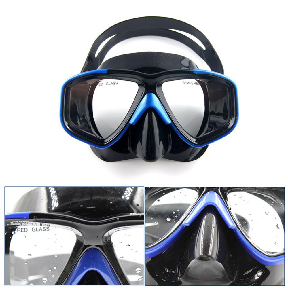 Diving Mask - Anti-Fog Scratch Resistant Panoramic Silicone Skirt Tempered Glass for Scuba Snorkeling Freediving