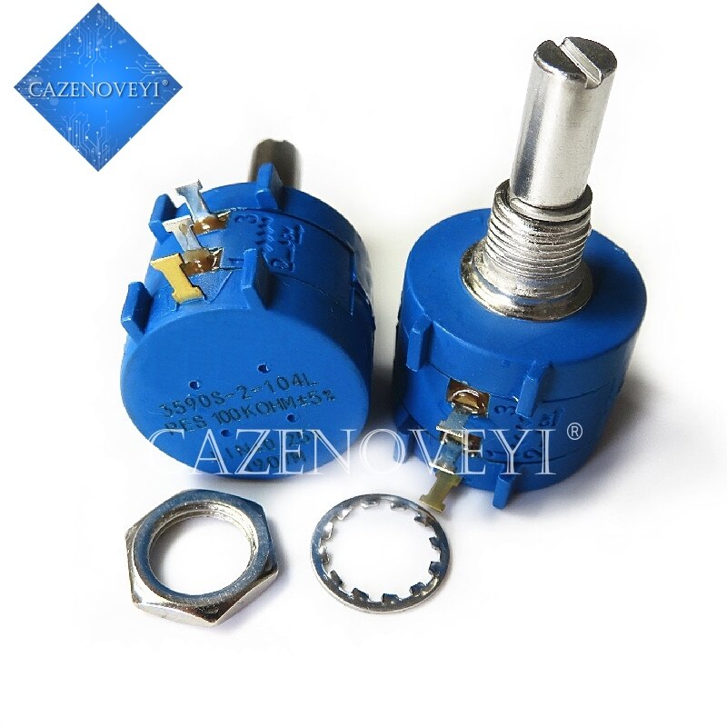 50k Potentiometer 3590S Precision 10-Turn Potentiometer - Choose Resistance: 100K, 2K, 5K, 10K, 20K, 50K Ohm Wirewound Pot - Foto 10
