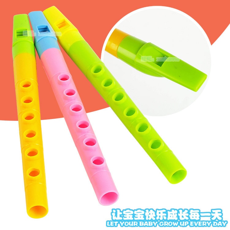 3 pçs de madeira de plástico harmônica 8-tom cor piano clarinete educação precoce música brinquedo do bebê educacional instrumento musical brinquedo yjn