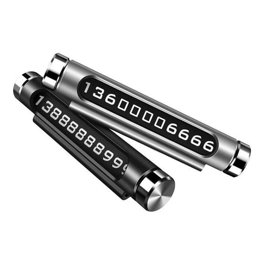 CARPRIE Auto Tijdelijke Parkeerkaart Lichtgevende Telefoon Nummerplaat Auto Stickers High-end Atmosferische Nummer Plaat