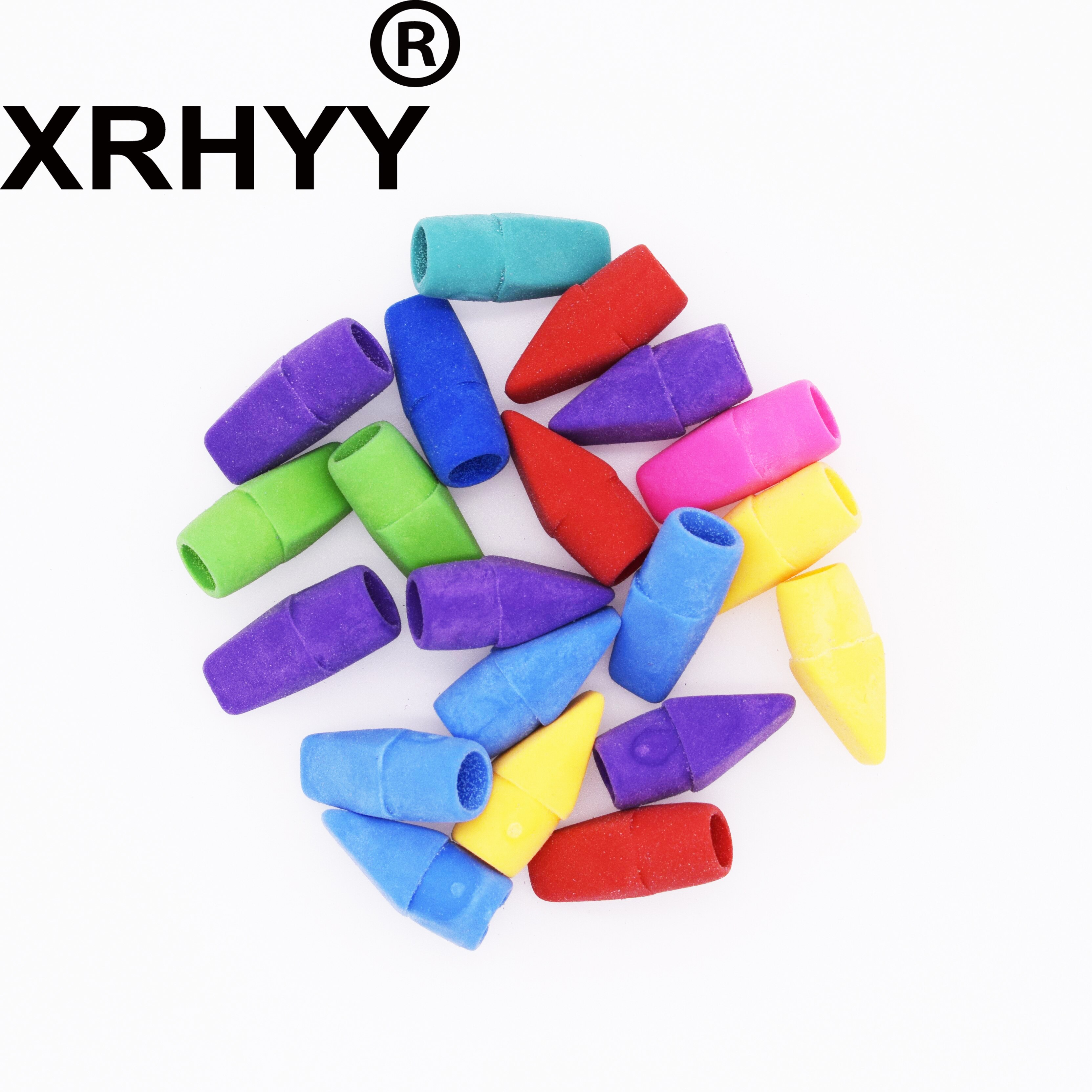 XRHYY 20 PCS Diverse Kleuren Potlood Cap Gummen