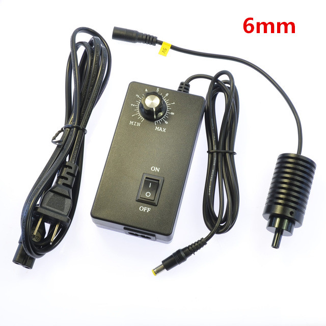 HAYEAR 6 8 9 10 11mm Coaxial Light LED Microscope Spot Point Light Source Adjustable Illuminator Bright Lamp 3W 6500K AC100~240V: 6mm