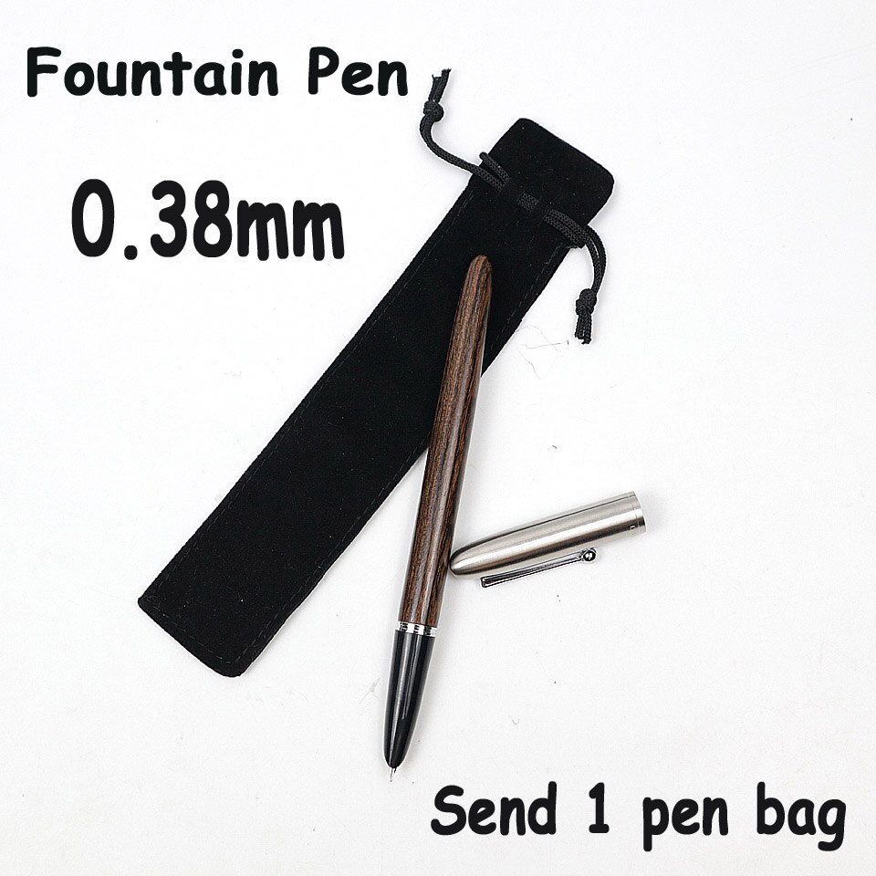 Luxury Fountain Pen Wood+Metal 0.38/0.5mm Retro St... – Grandado