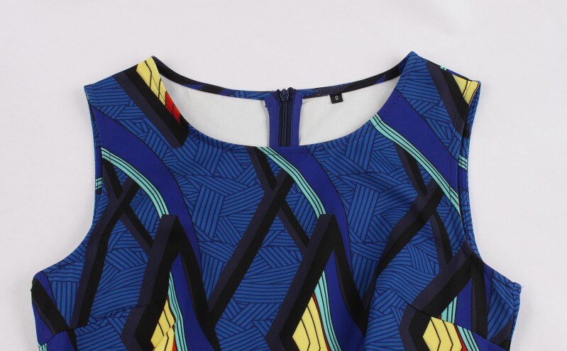 Aovica s -4xl plus size kvinner afrikanske klær kjole ermeløse sommer dashiki kjoler vestidos de fiesta