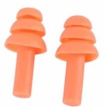 10 paar waterdichte siliconen oordopjes voor tijdens het zwemmen, oorbeschermers, geluidsreductie, beschermende oorkappen, comfortabele slaap tijdens het studeren: Oranje -10 paar