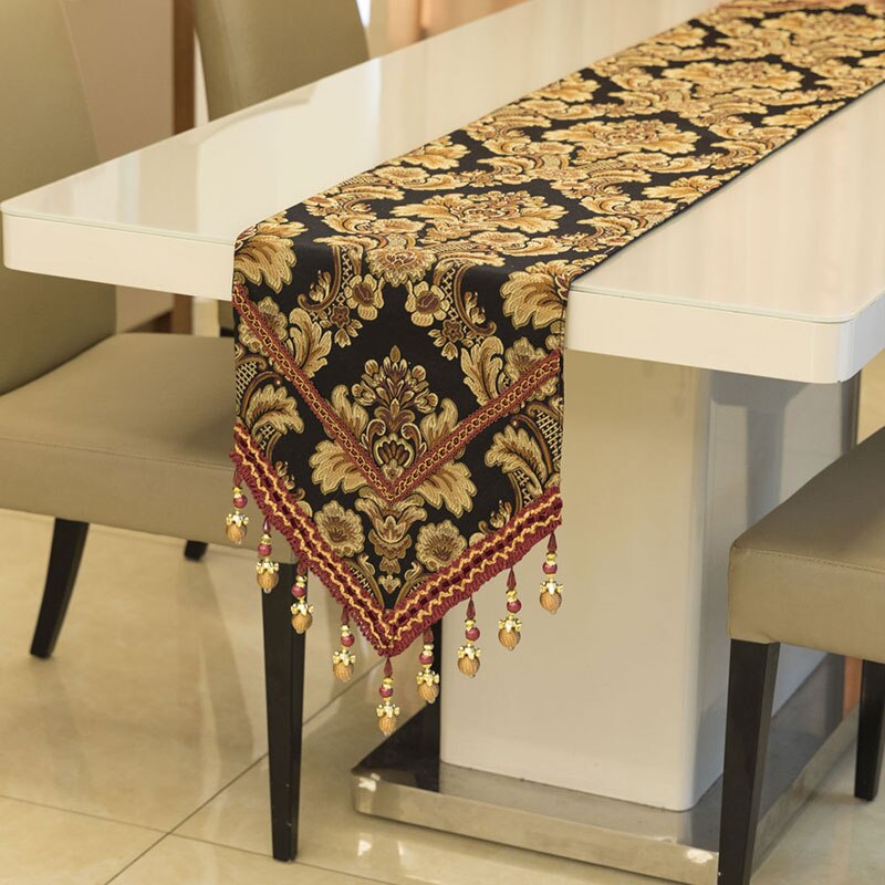 Europese Stijl Retro Tafel Vlag Eettafel Doek Kwastje Prachtige Salontafel Tafelkleed Hof Decoratie Doek Kunst