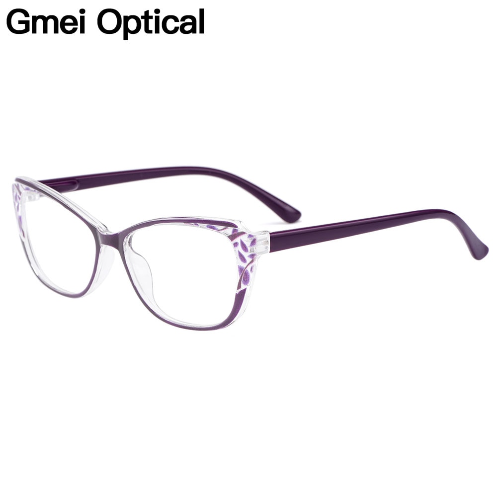 Gmei óculos ótico ultraleve tr90 oval feminino, armação de óculos ótico para miopia, óculos de prescrição para mulheres m1814