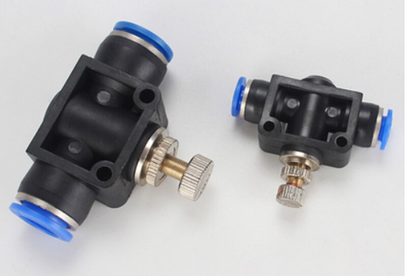 SA Pneumatik Luft Drossel Ventil Geschwindigkeit Kontrolle schnell Freisetzung Schlauch Rohr Wasser Anschluss Armaturen Zubehör Einstellen 4mm 6mm 8mm