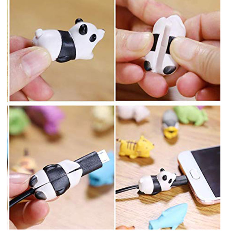 1 pcs Coming Phone Holder Cable Bite Protector Winder Accessory Model for Iphone Funny Animal Sheep Salamanders More Animals