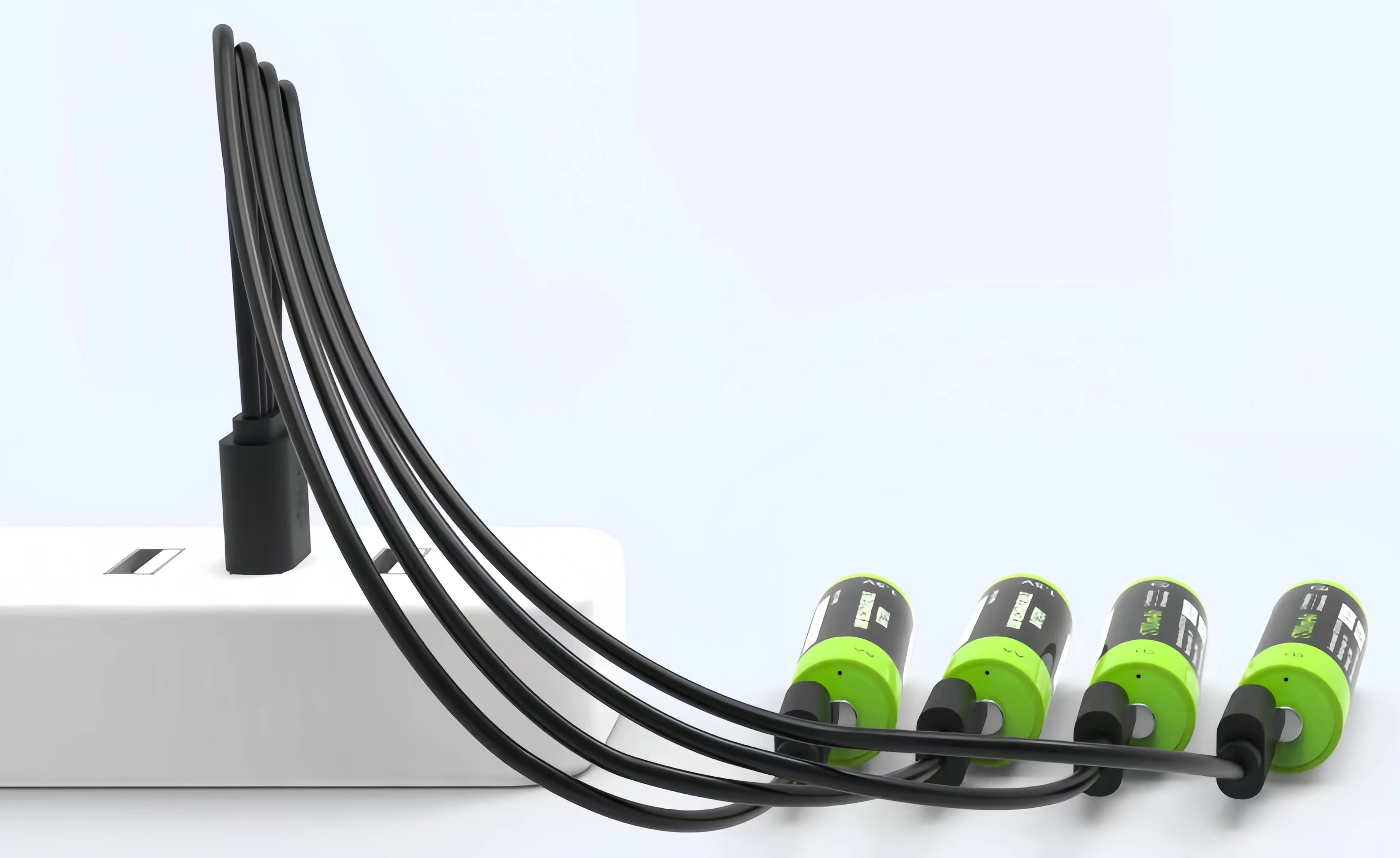 1.5V USB AA Rechargeable Battery 1250mAh Rechargeable Li-ion Battery Charges via USB Cable