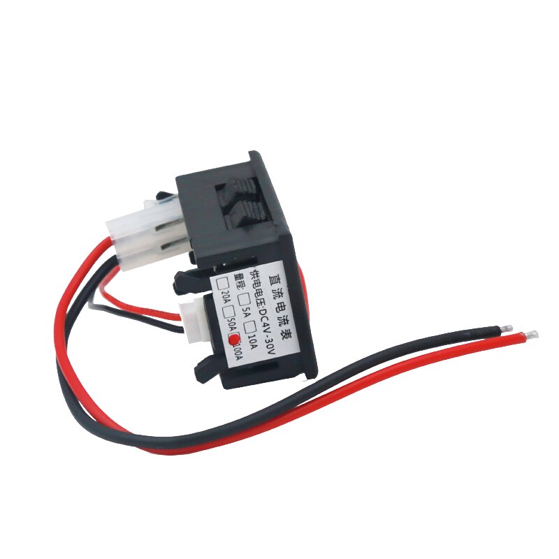 0.56 Inch Digitale Ampèremeter Rode LED display 3 bit auto Monitor Stroom tester Panel Amp Meter DC 0.0-100A 20% off