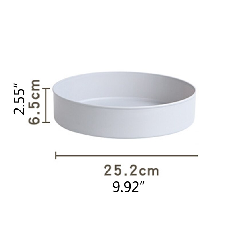 360 Graden Roterende Kast Organisator Keuken Badkamer Cosmetische Draaitafel Opbergvak Antislip Spice Ronde Rack Plaat B03E