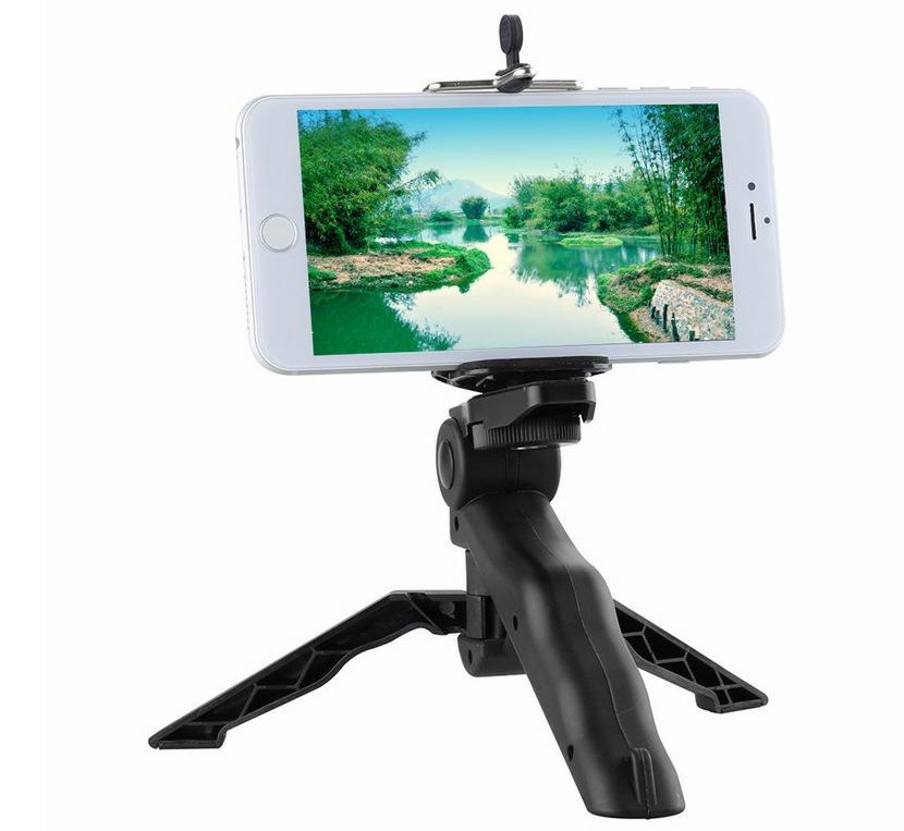 Mini Tripod Stand or hand grip Table top Photogs 2 in1 video DSLR Camera For gopro 1/4 screw