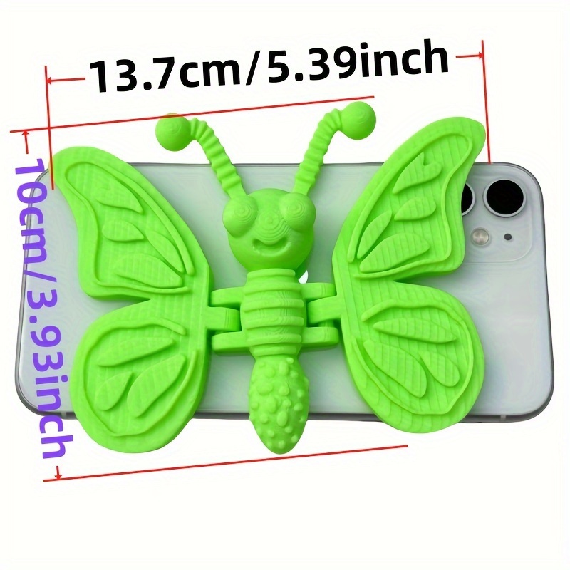 Papillon souriant imprimé en 3D, ferme et met en œuvre la décoration de la maison et du bureau, ornement de fleur de plante en pot: jaune clair