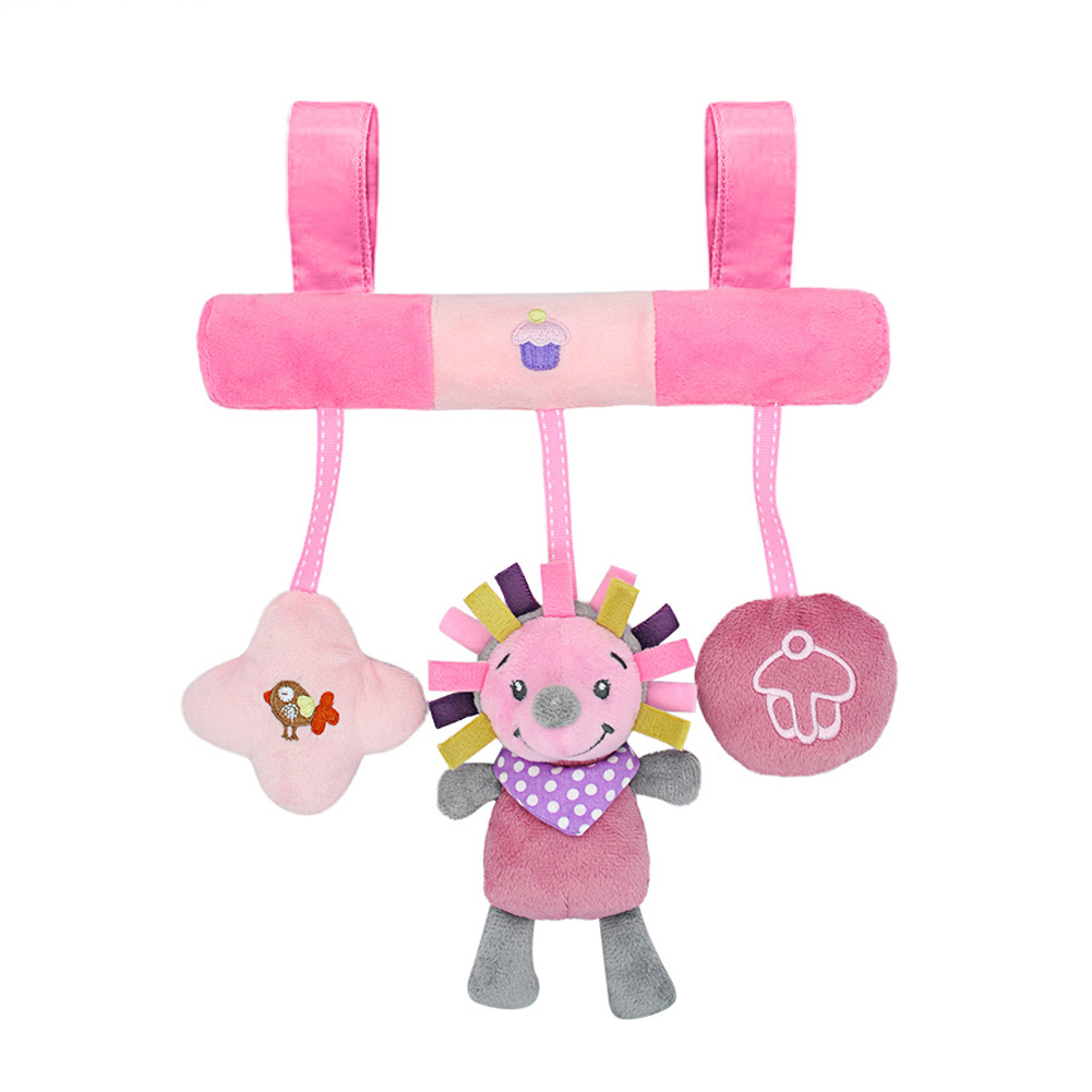 Cartoon Animal Mobile Toddler Comfort Newborn Infant Stroller Musical Bell Cute Rattle Toy Crib Bed Car Hanging Plush